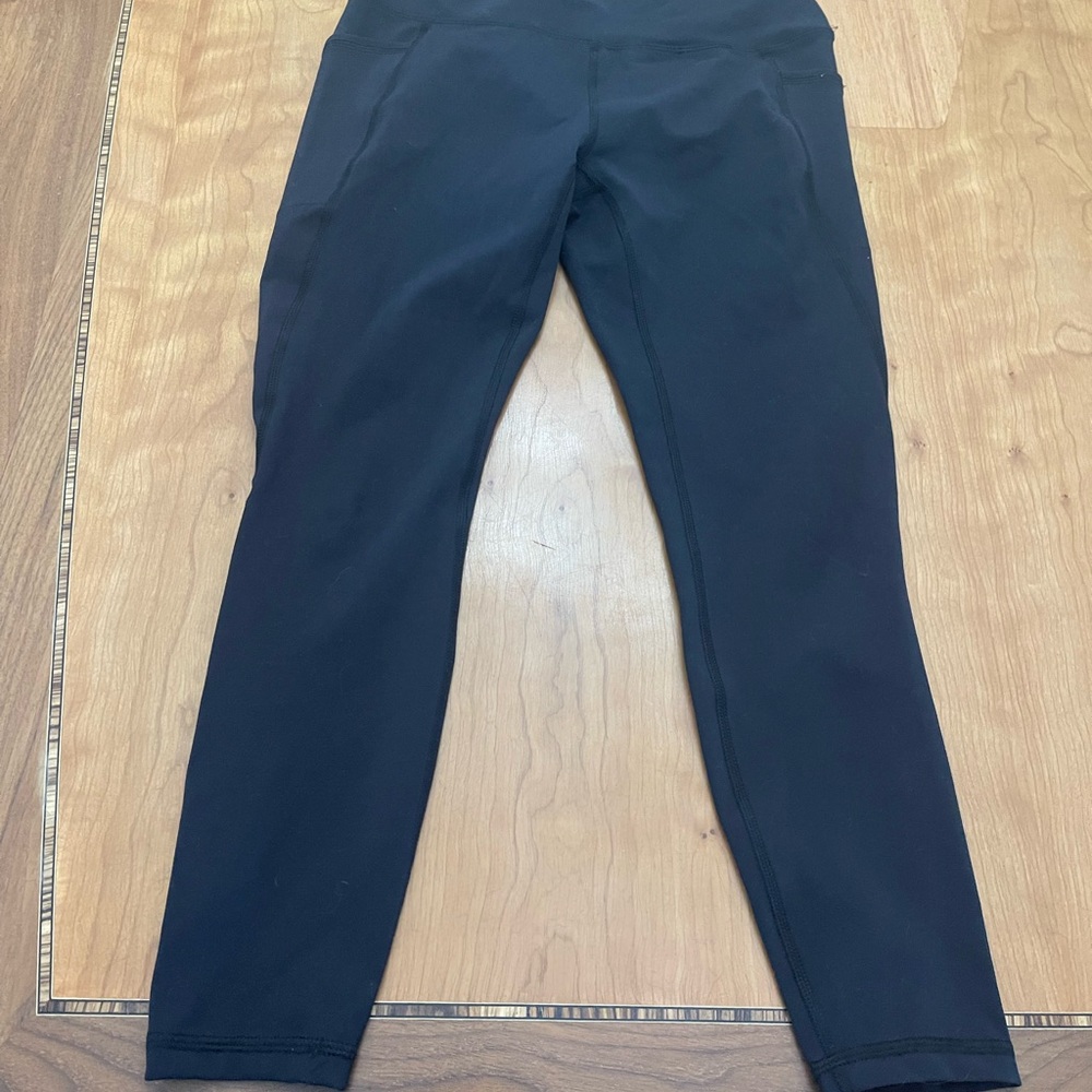 Reebox- Black High-Waist Workout Leggings